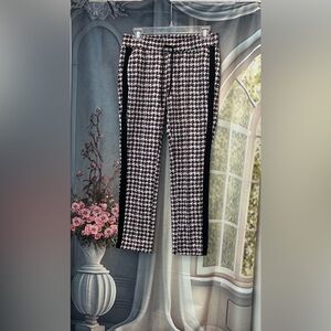 Pam&Gela Size:S Women Multi Color Houndstooth With Black Stripes Excellent Con.
